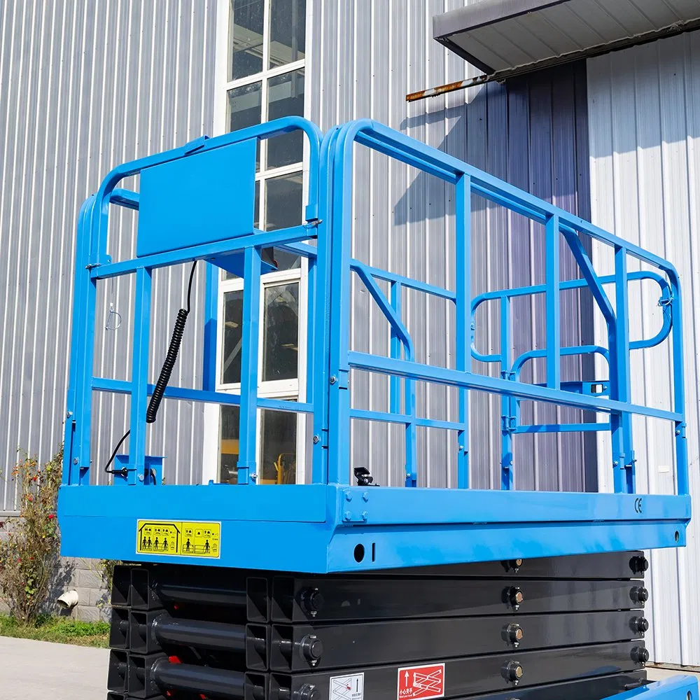 Customizable 9m Hydraulic Elevating Platform Compact Electric Scissor Lift for Rough Terrain Tasks