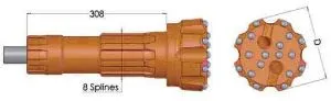 DHD360 Shank DTH Button Drill Bits