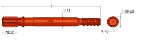 HC 95 R Shank Adapter View 2