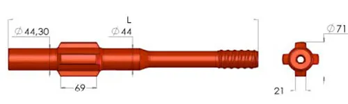 Shank Adapter Technical Drawing 2