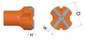 R38 Cross Bit
