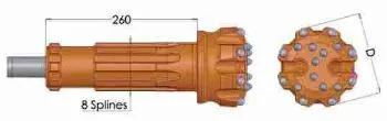 DHD350 Shank DTH Button Drill Bit Type 1