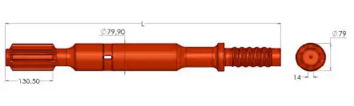 HL1500-80 Shank Adapter