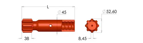 HC25 Shank Adapter Detail 1