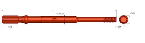 Montabert HC200A Shank Adapter