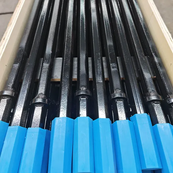 China New Technical H22*108 Forging Type Blast Hole Tapered Rock Drill Rods with Button Bit Manufacturer, Pricelist