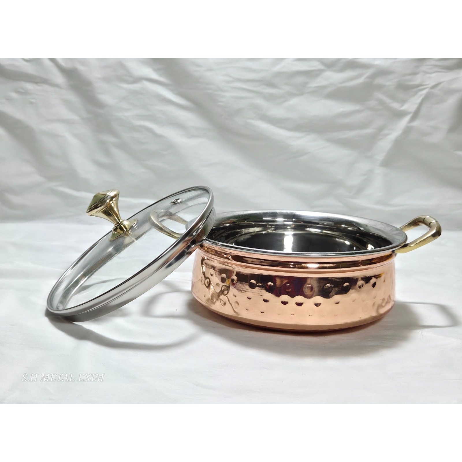 Copper Stainless Steel Serving Handi Dutch Ovens