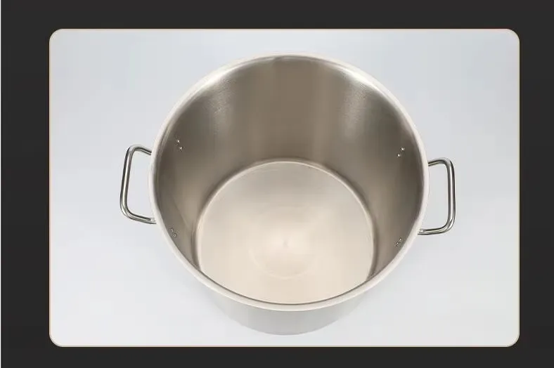 21L Professional Grade Stainless Steel Stock Pot for Chefs