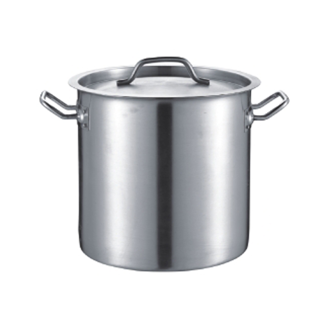 21L Professional Grade Stainless Steel Stock Pot for Chefs
