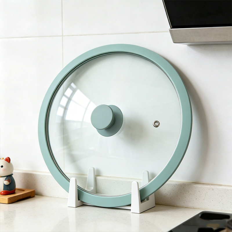 Custom Size Tempered Multipurpose Irregular Shaped Stainless Steel Skillet Pan Pot Tempered Glass Lid with Konb