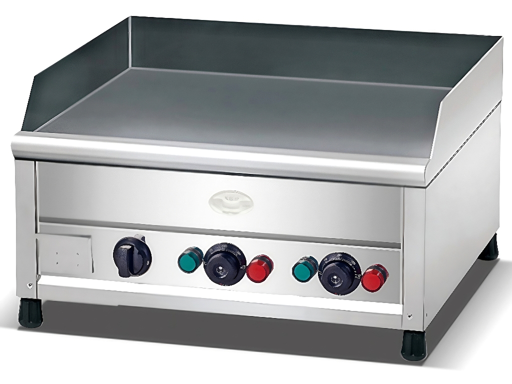 New Arrival BAODING Commercial Electric Griddle 24" Non-Stick Stainless Steel Heavy Duty Flat Top Grill Steak Burger Restaurant