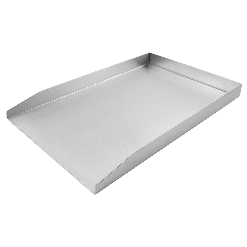Heavy Duty Stainless Steel BBQ Griddle Plate Teppanyaki Grill Pan for Outdoor Barbecue Cooking and Camping