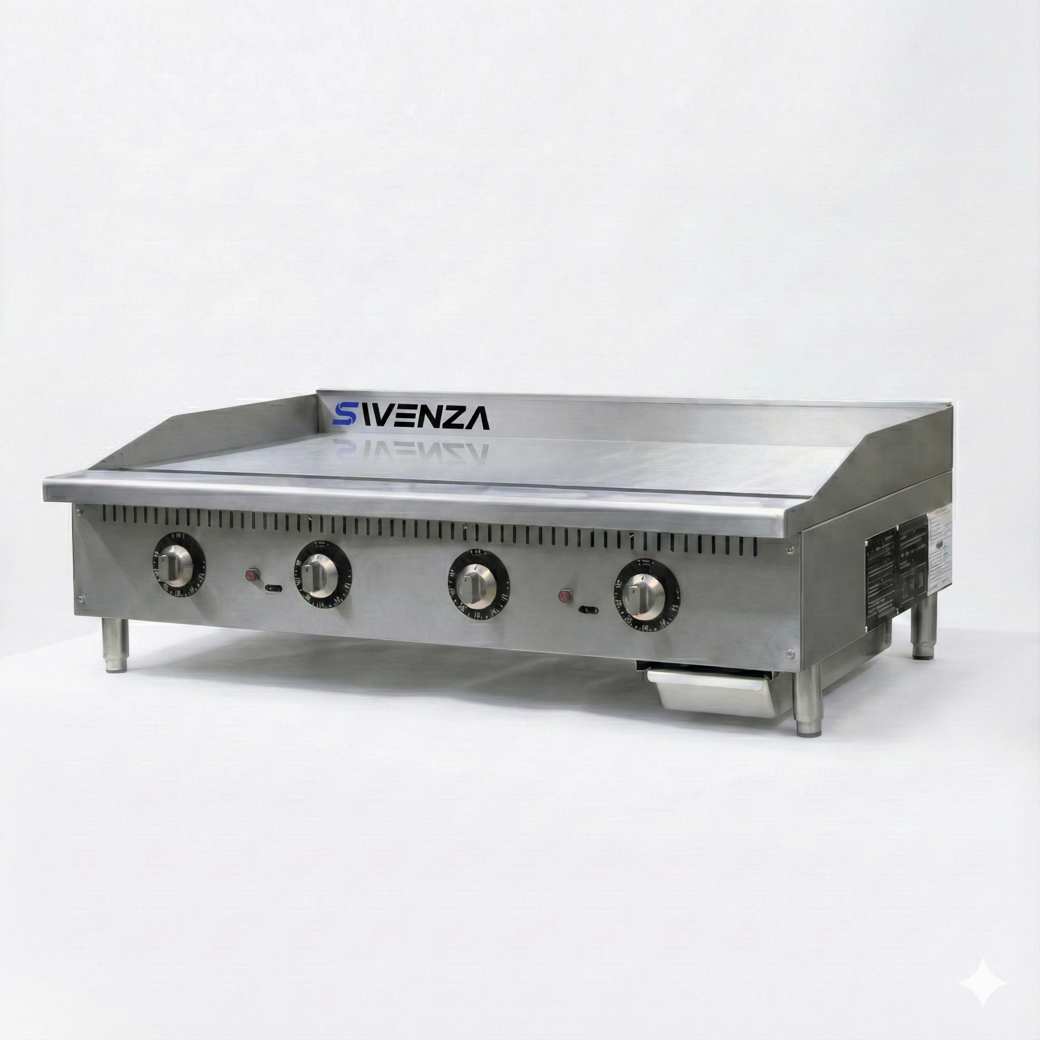 Stainless Steel Gas Griddle for Food Truck Snack Bar Flat Top Grill