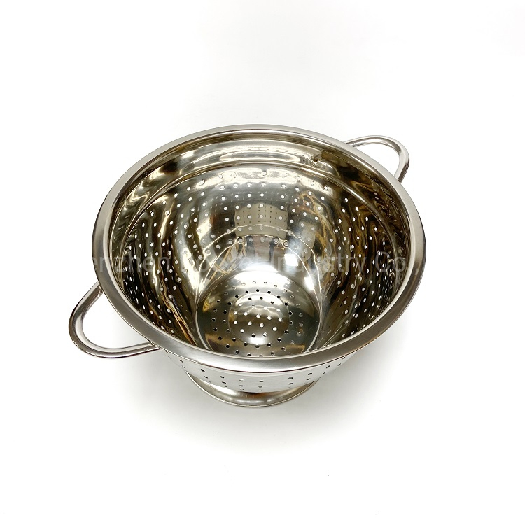 Fruit Basket Rolling Vintage Sieve Rustic Manufacturer Strainers Kitchen Stainless Steel Colander
