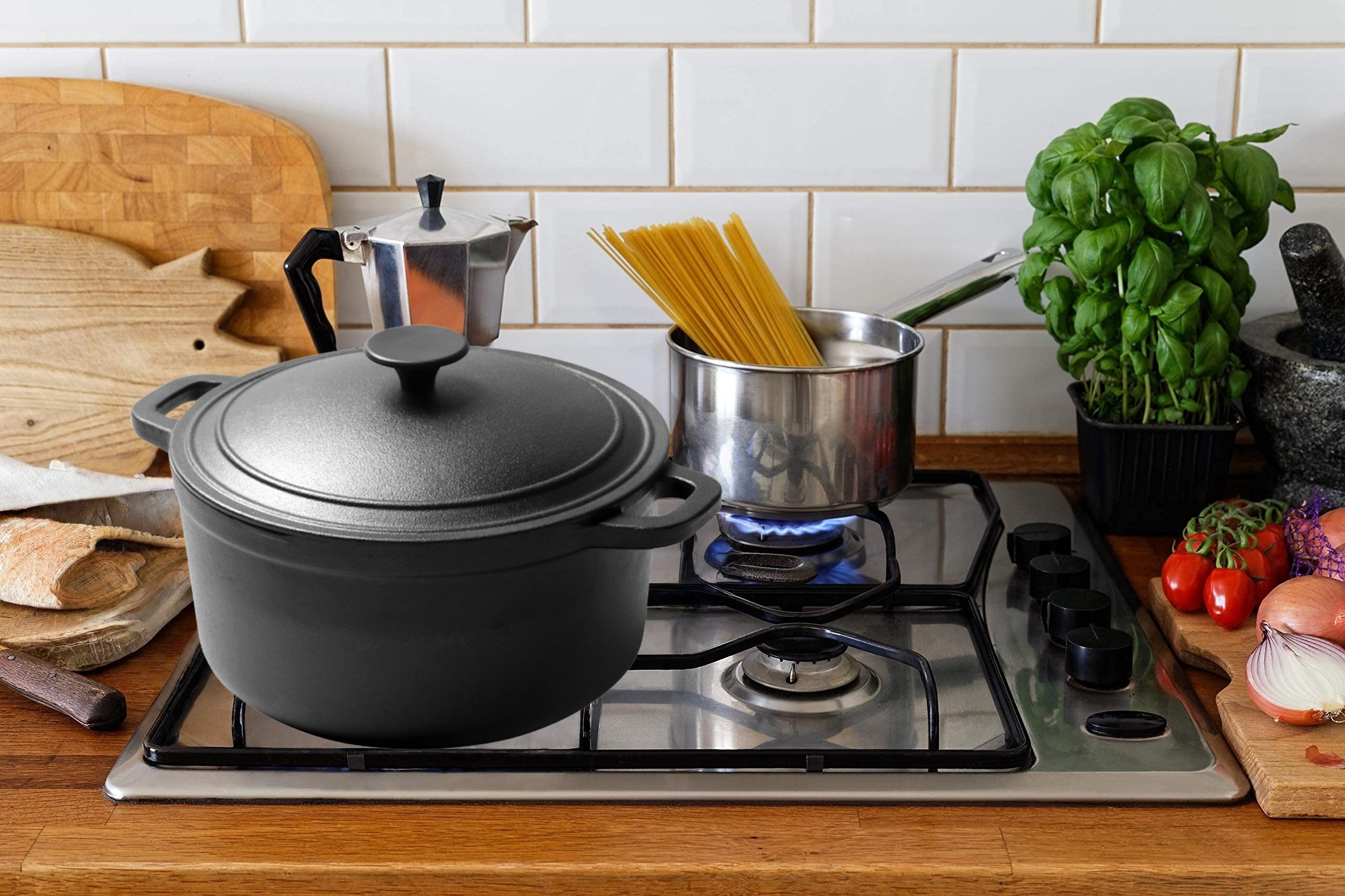 Blue Cast Iron Casserole