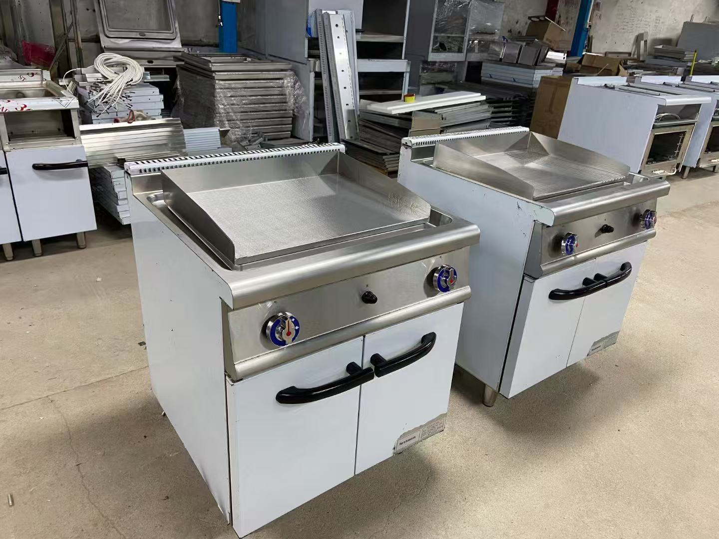 Commercial Restaurant Kitchen Free Standing Hot Plate Griddle Grill Gas