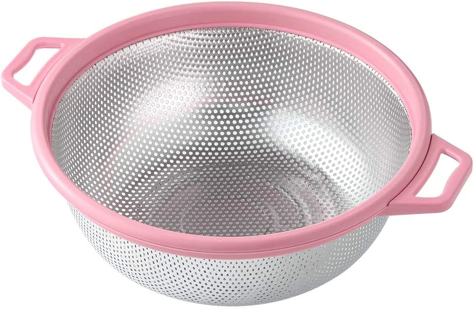 Kitchenware Factory Stainless Steel Colander Vegetable Basket Mesh Strainer Drain Basin