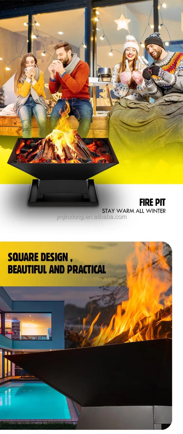 Garden DIY Fire Pit Table 2
