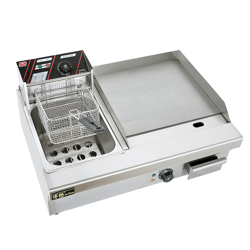 Stainless Steel Grill Griddle Restaurant Kitchen Equipment Machine Commercial Gas Counter Top Flat Griddle