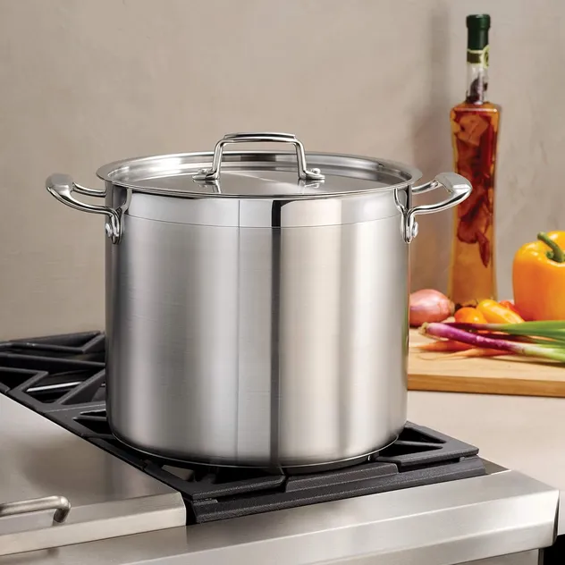 Heavy-Duty Versatile Durable Multi-Use Stainless Steel Stock Pot for Boiling and Stewing Foods