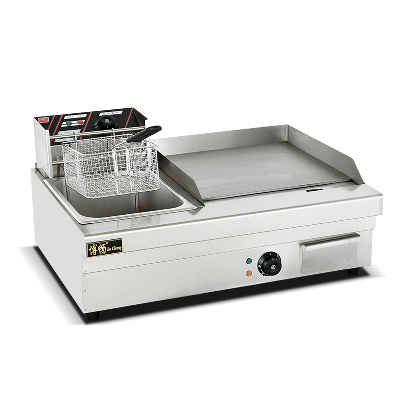 Stainless Steel Grill Griddle Restaurant Kitchen Equipment Machine Commercial Gas Counter Top Flat Griddle