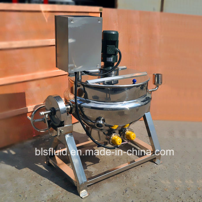 Bls Stainless Steel Milk Double Jacketed Boiler, Industrial Electric Food Mixing and Cooking Boiler