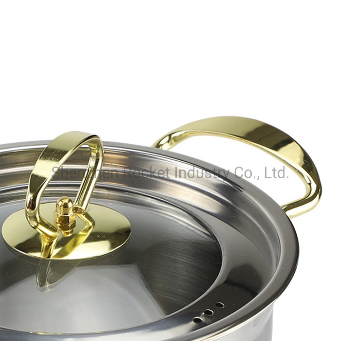 4.7 Liters Big Large Commercial Casserole Stainless Steel Stock Pot