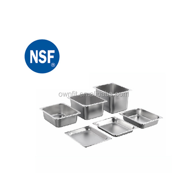 High Quality Stainless Steel Buffet Food Standard 1/4 Kitchenware Ice Cream Pans Steam Table Pan
