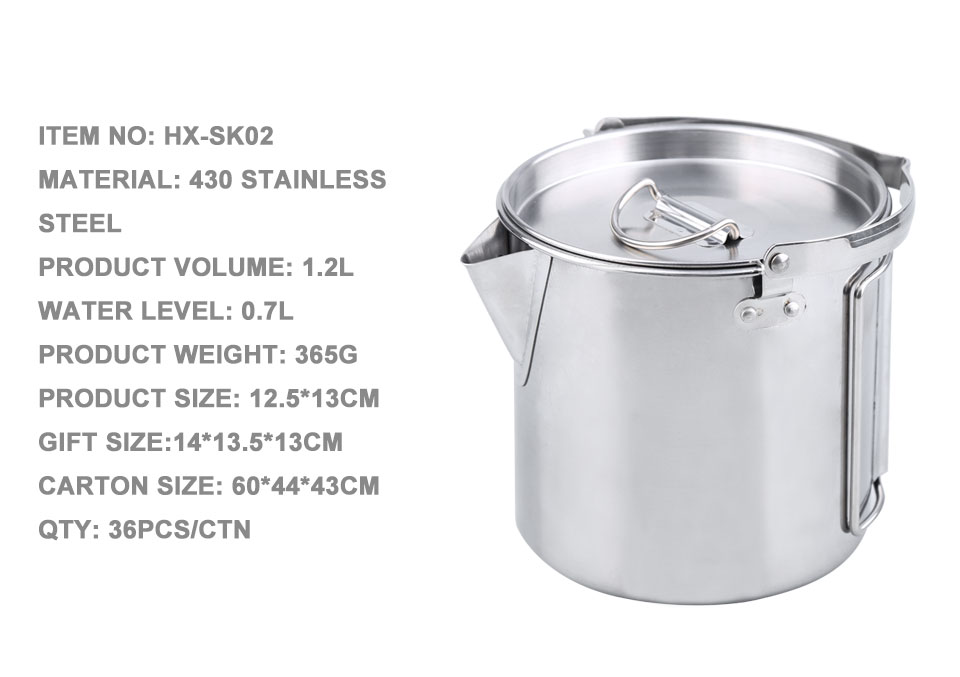 StarCamp Camping Tea Pot Detail