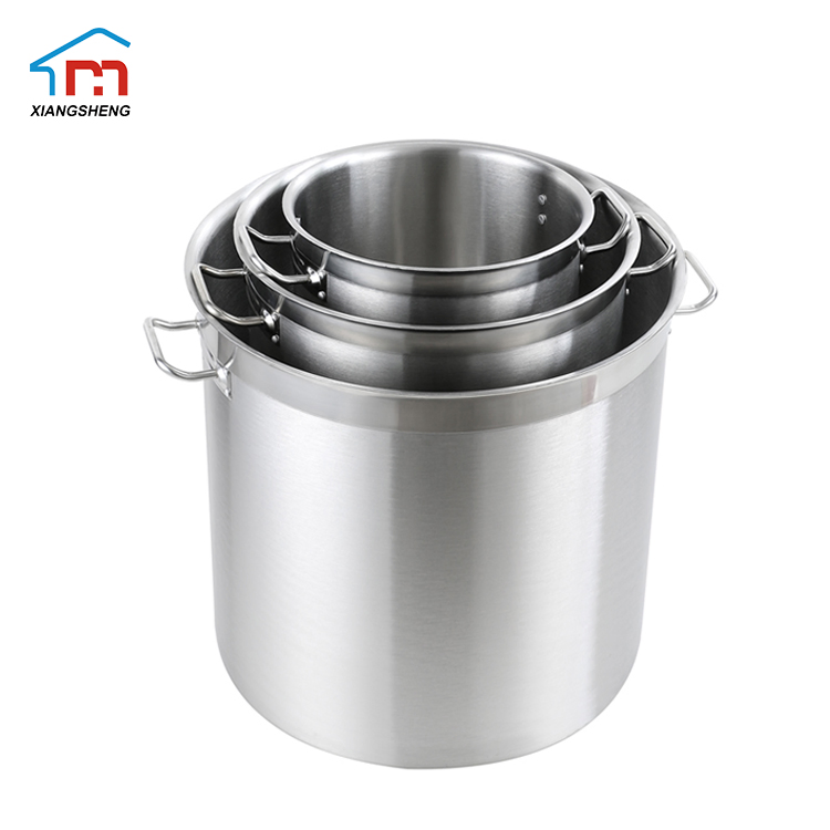 Xiangsheng Large Size Cookware Stainless Steel Soup &amp; Stock Pot with Sandwich Bottom
