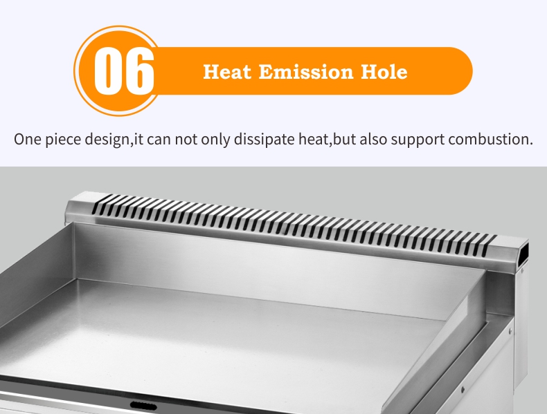 Professional Stainless Steel Non-Stick Grill Griddle Commercial Gas Grill Griddle Countertop Flat Top Gas Griddle Grill
