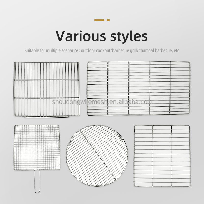 Wholesale Customize Food Grade 304 Stainless Steel Barbecue Mesh Barbecue Grates BBQ Grille