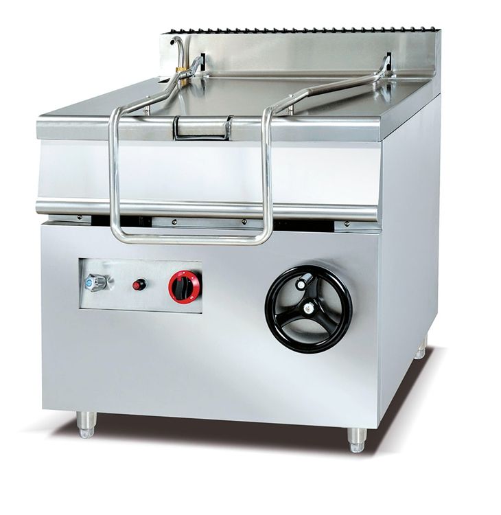Industrial Gas Tilting Braising Pan Gas Stainless Steel Construction Tilting Saut&eacute; Pan for High Efficiency Cooking Stir Frying