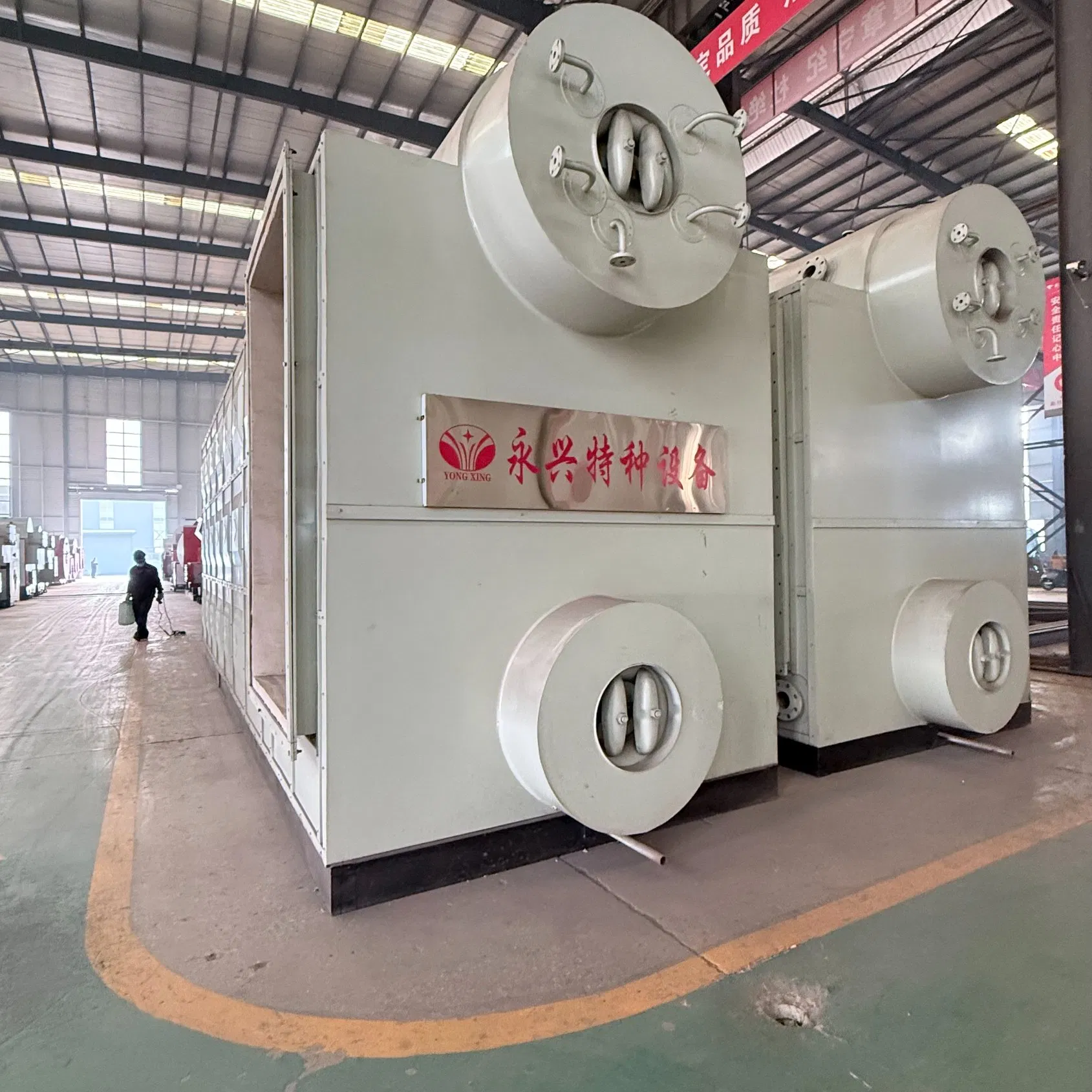 Szs Double Drum Gas Steam Boiler for Factory Production Heating