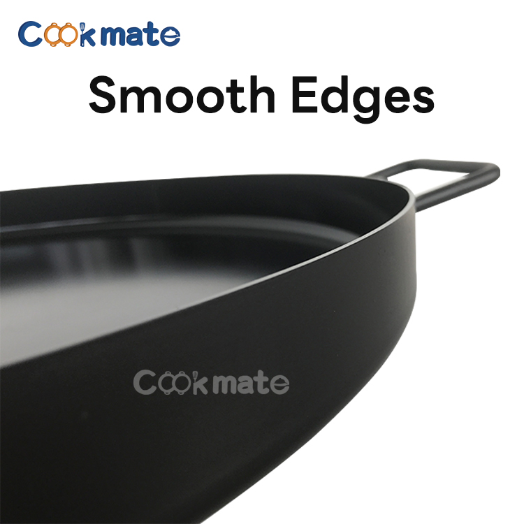 Convenient Stainless Steel Non-Stick Pancake Griddle Outdoor Camping Gas Charcoal Grill Stove Top Flat Grill Pan for Easy