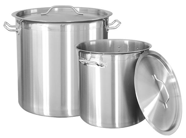 05 Style Tall Body Cookware Stainless Steel Stock Pot with Compound Bottom