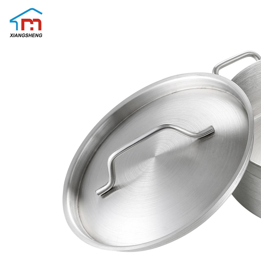 Xiangsheng Chinese Factory Supply 10L Stainless Steel Brazier/Braising Pot With 3 Layers Compound Bottom Stock Pot