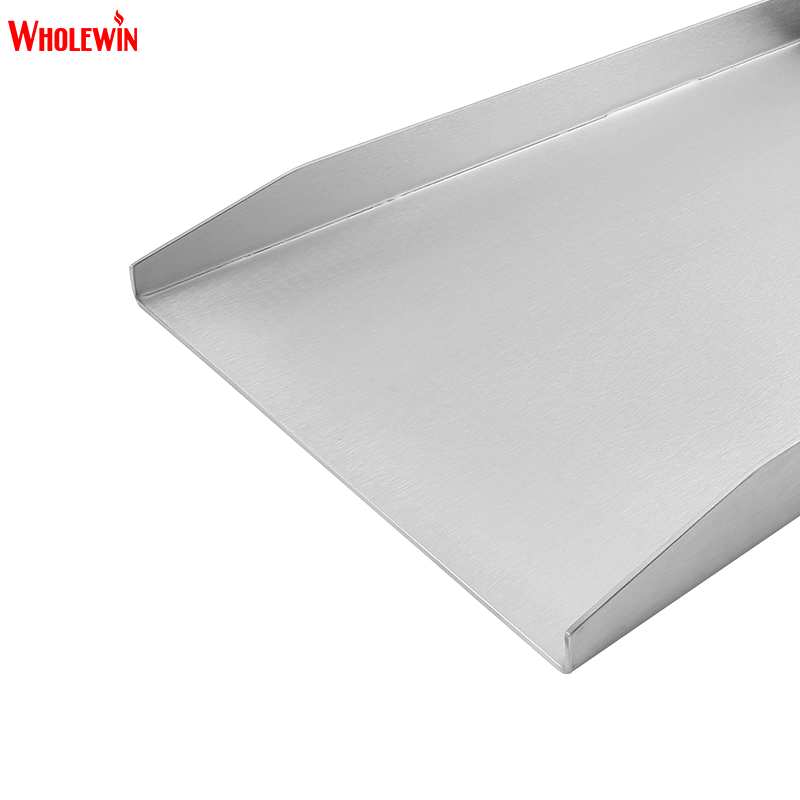 Heavy Duty Stainless Steel BBQ Griddle Plate Teppanyaki Grill Pan for Outdoor Barbecue Cooking and Camping