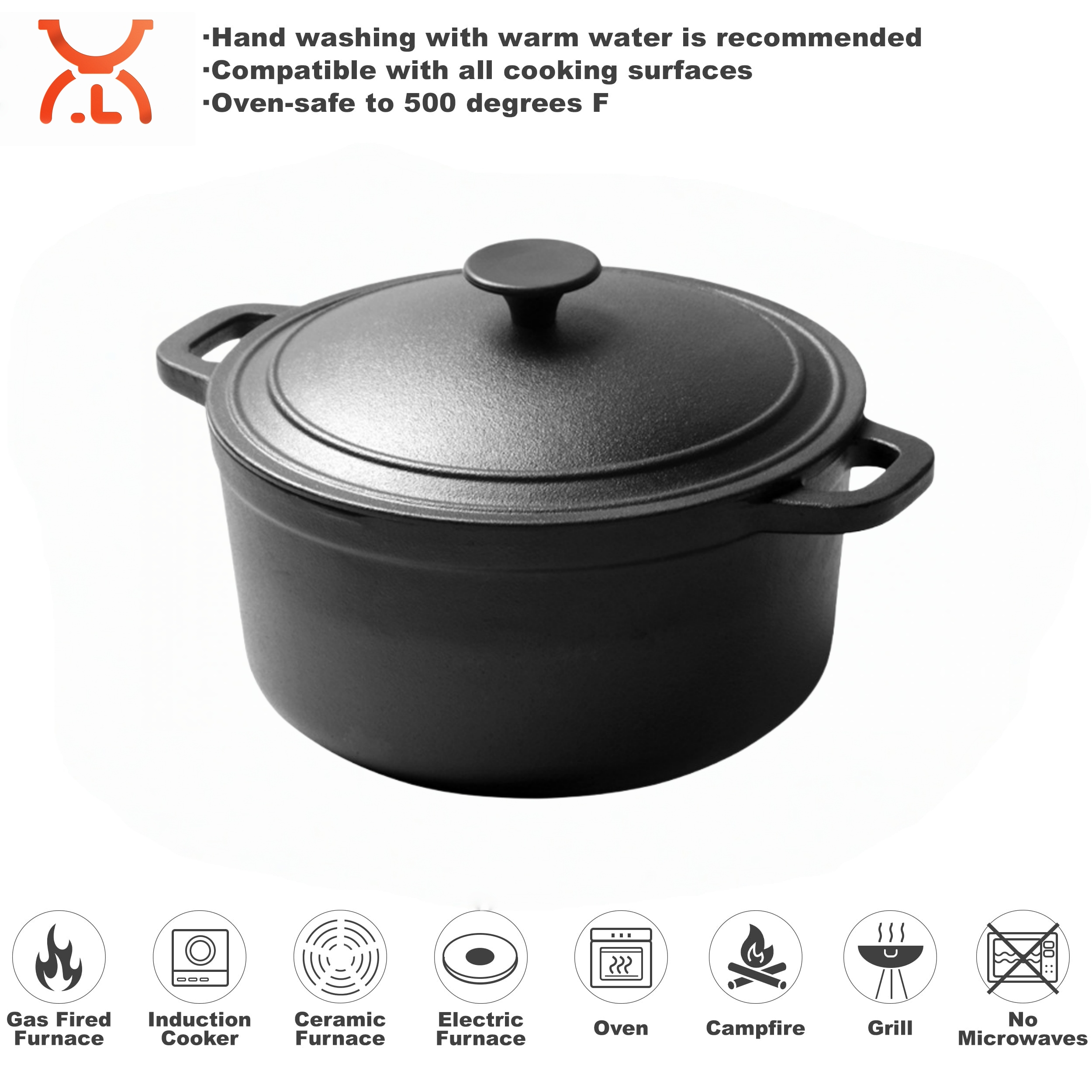 Cast Iron Dutch Oven 3.5kg