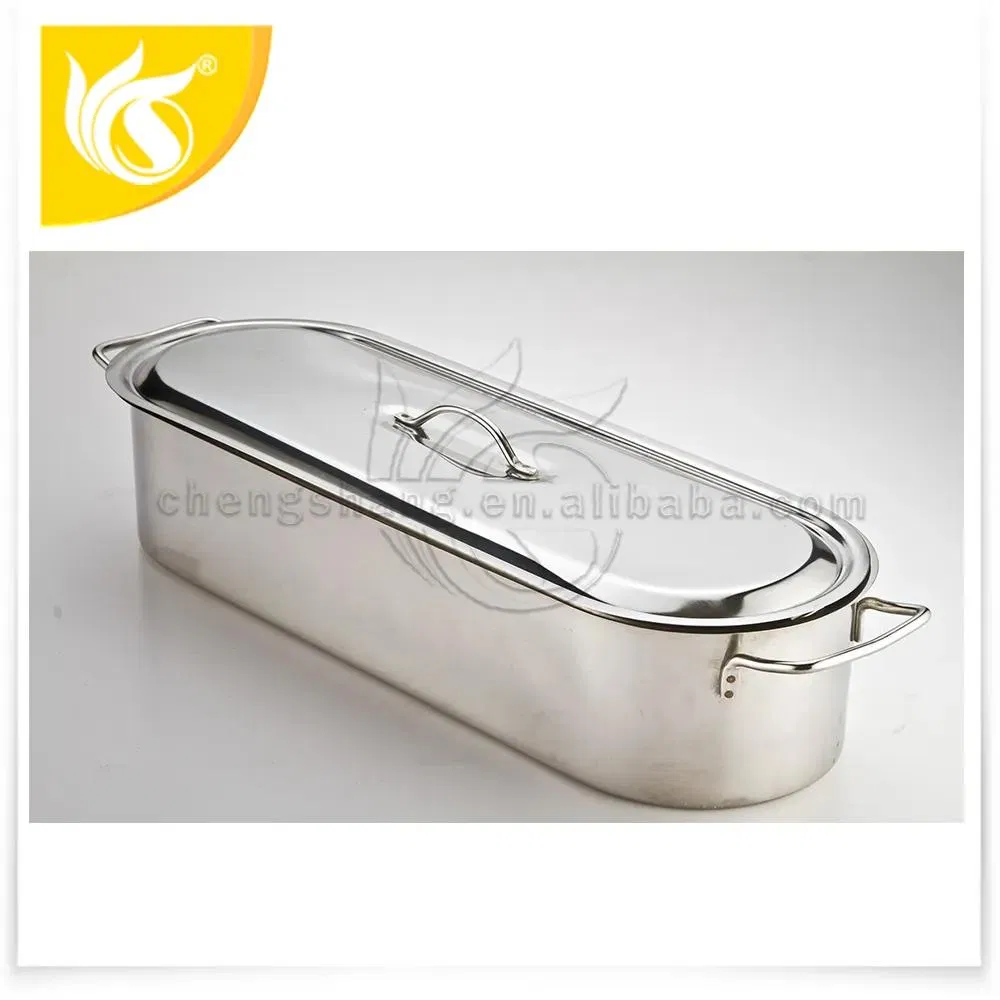 Stainless Steel Fish Roast Pan with Lid