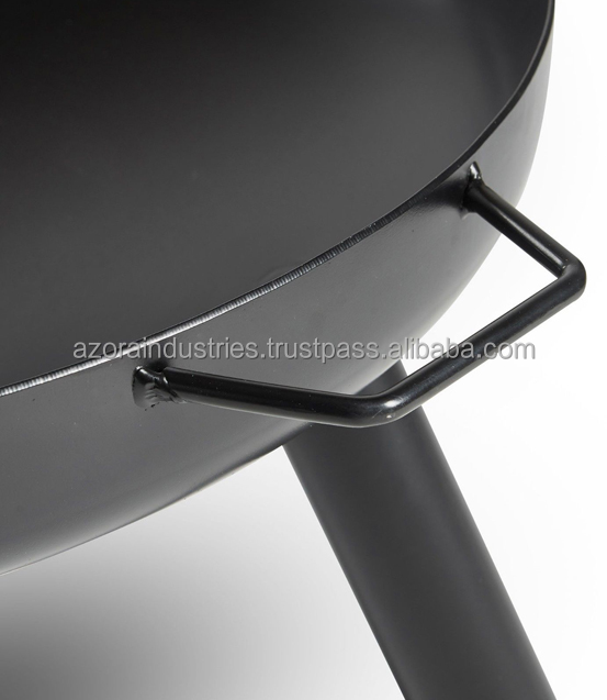 Camping Firepit Stainless Steel Garden Brazier Wood Burning Fire Pit Bowl
