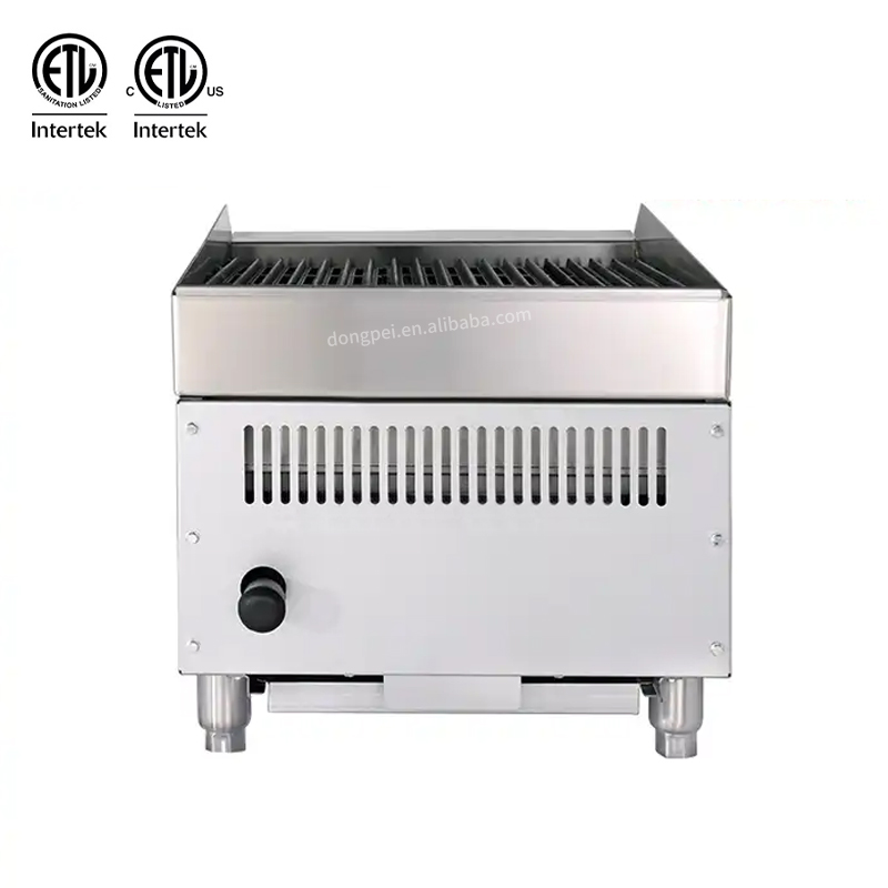 Professional Commercial Catering Equipment Stainless Steel Gas BBQ Griddle Charbroiler for Restaurant
