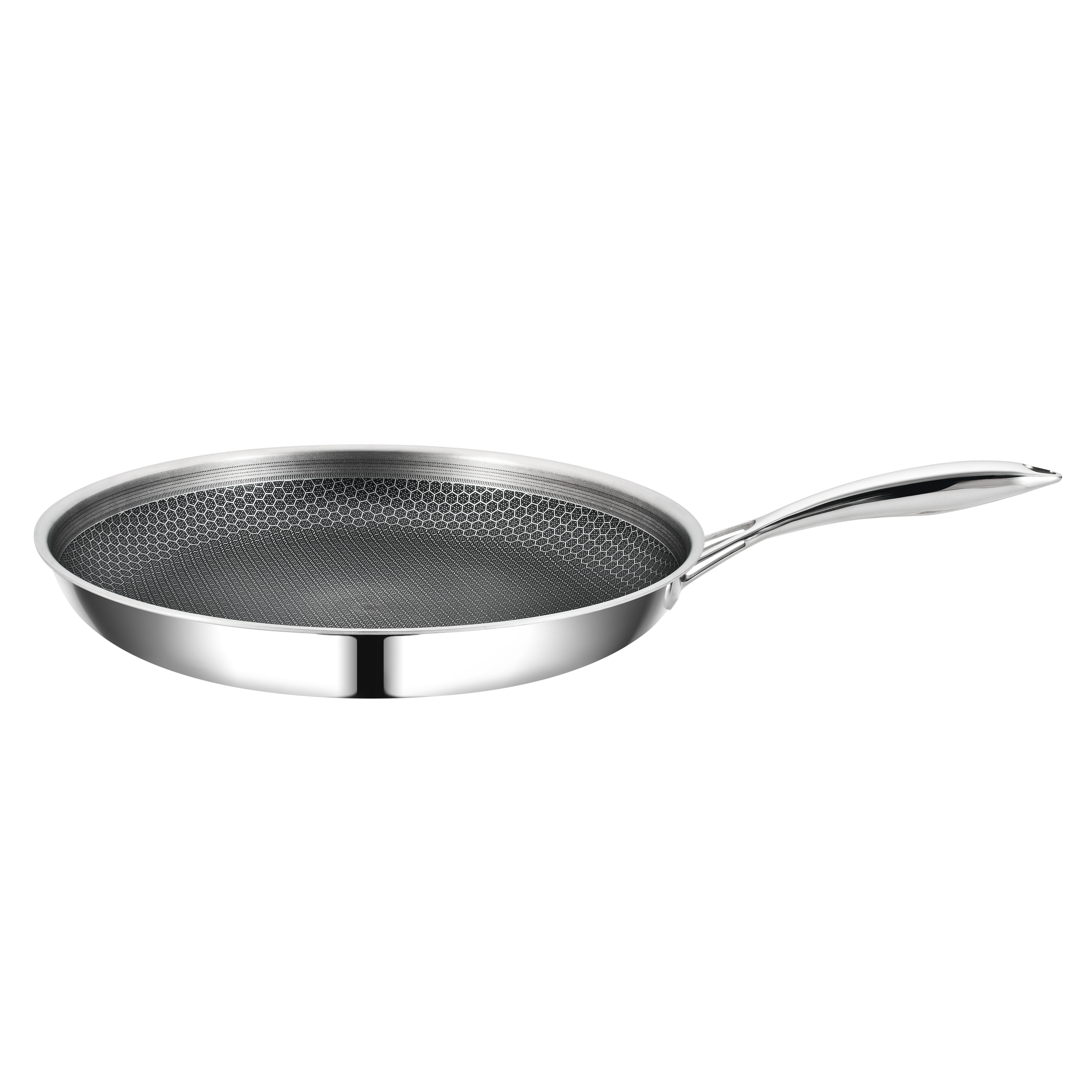 Tri-Ply Stainless Steel Hex Clod Cookware Nonstick PFOA Free NonStick Honeycomb 3 Layer Saute Pan Stainless Steel Induction Pan