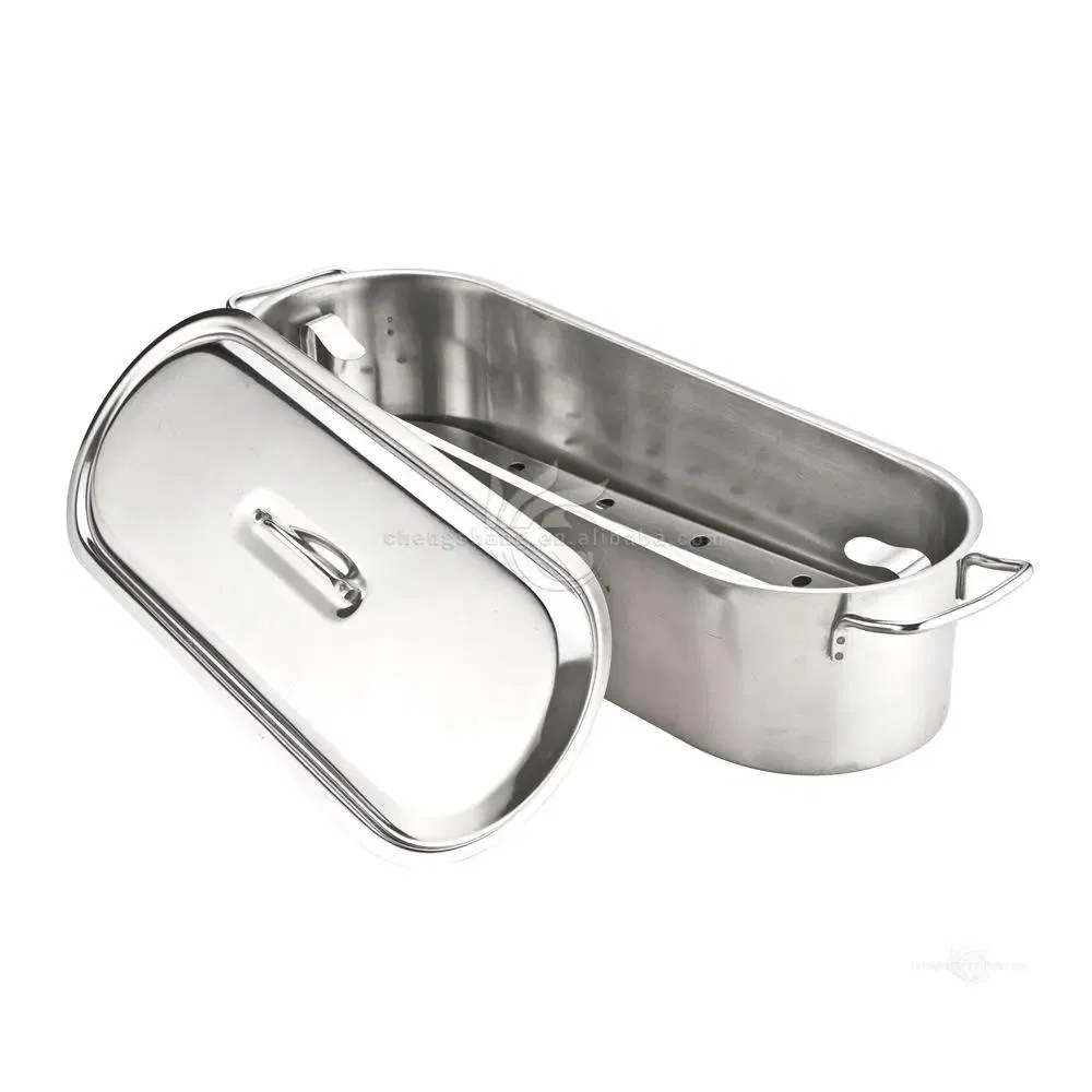 Stainless Steel Fish Roast Pan with Lid