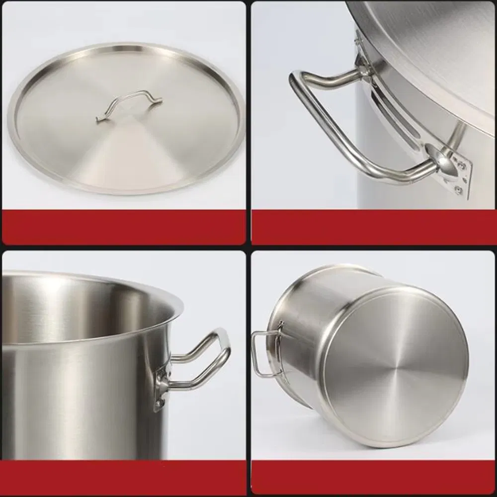 21L Professional Grade Stainless Steel Stock Pot for Chefs