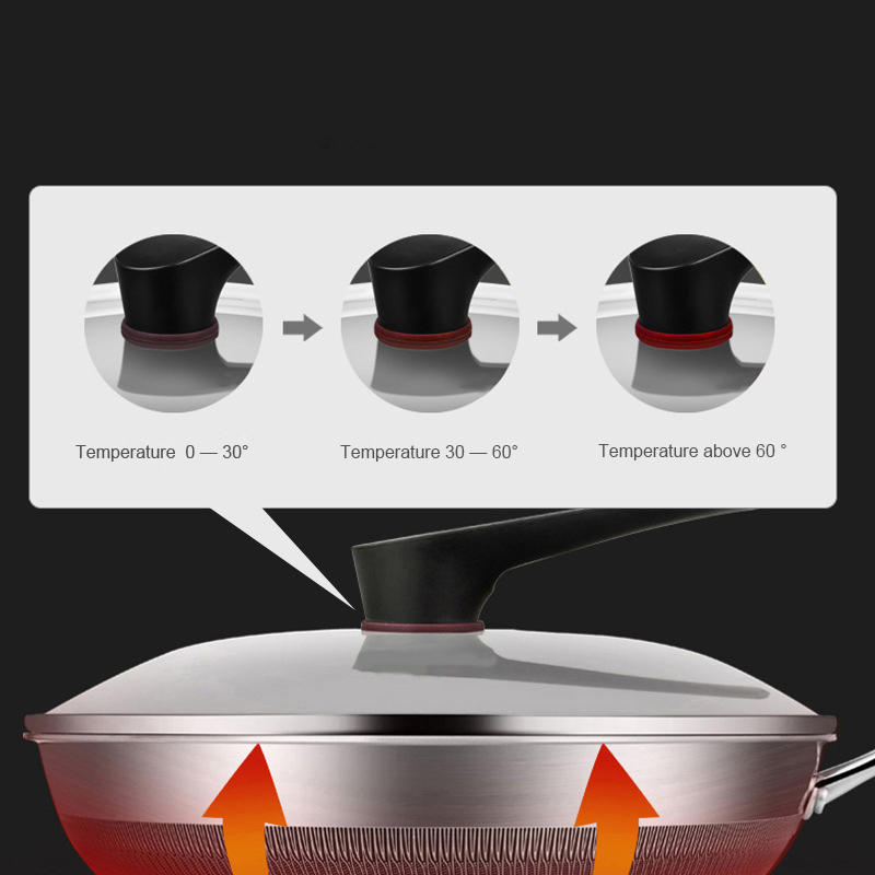 Double Sided Honeycomb 316 Stainless Steel Wok Induction Stove 32cm Cooking Wok