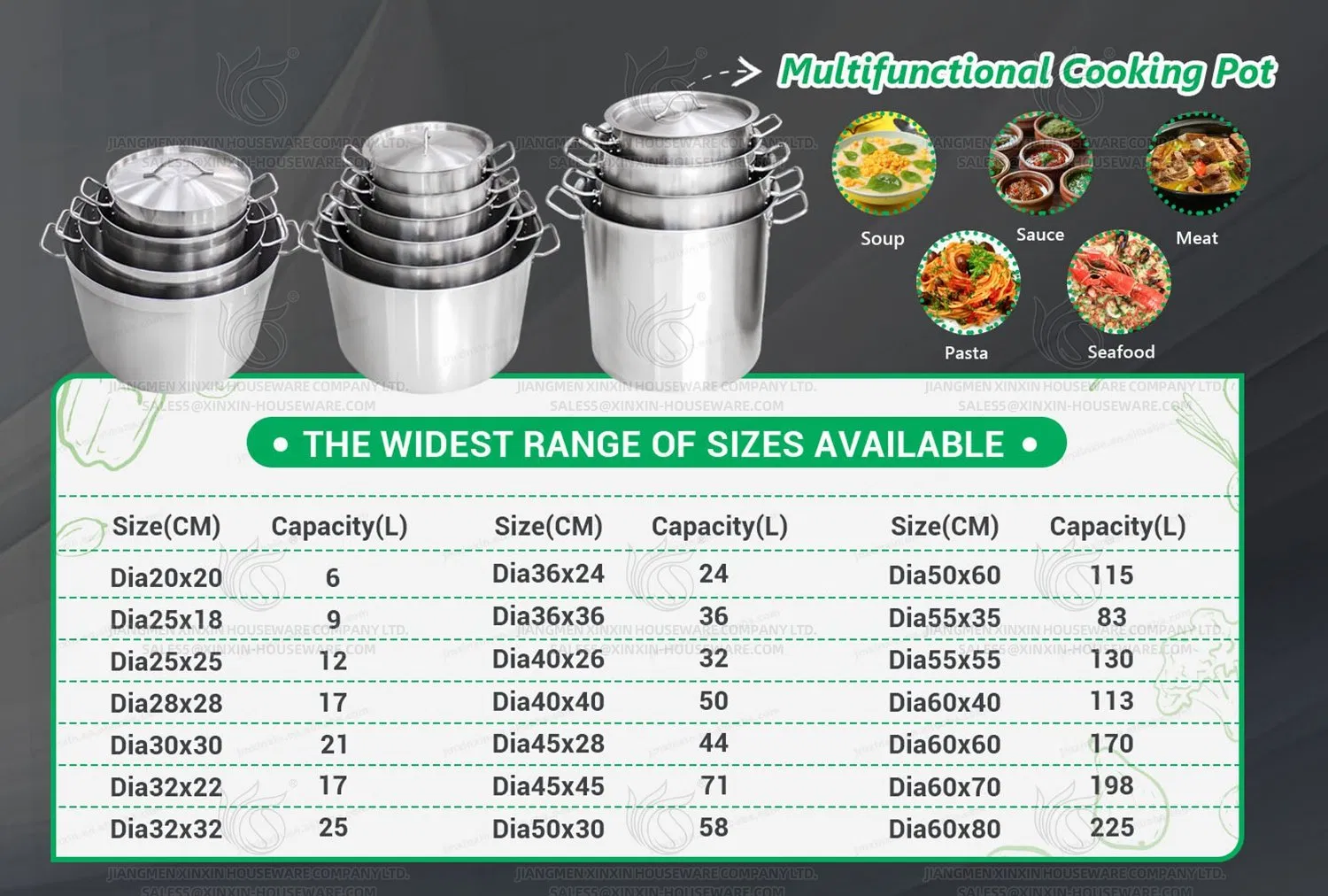 2-Piece Commercial Stainless Steel Stock Pot Combo for Small &amp; Medium Batches