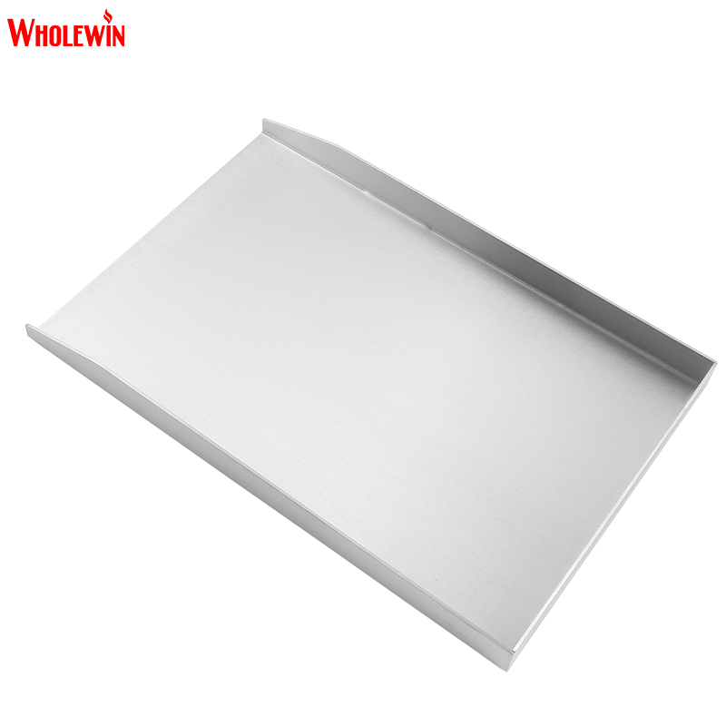 Heavy Duty Stainless Steel BBQ Griddle Plate Teppanyaki Grill Pan for Outdoor Barbecue Cooking and Camping