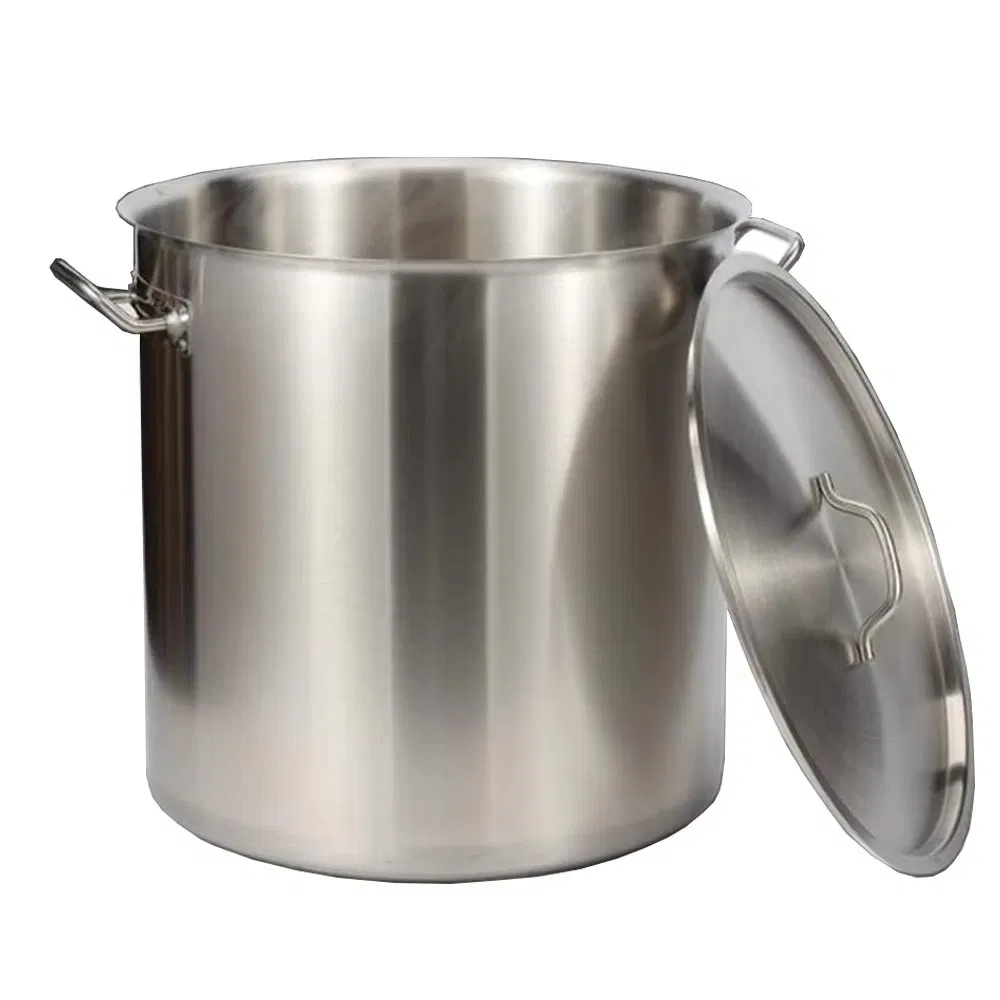 21L Professional Grade Stainless Steel Stock Pot for Chefs