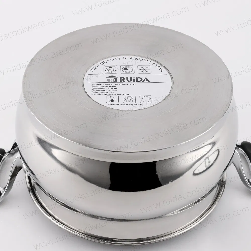 3 in One Stainless Steel Couscous Pot Set Stock Pot with Steamer with Non-Stick Coating